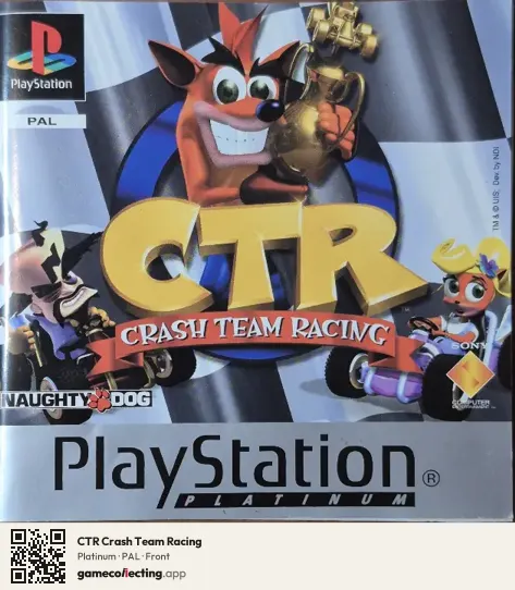 CTR Crash Team Racing PlayStation, PAL box front