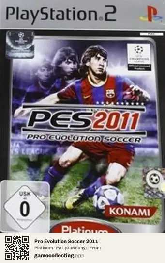 Pro Evolution Soccer 2011 PlayStation 2, Germany box front