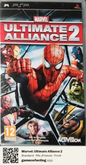 Marvel: Ultimate Alliance 2 PlayStation Portable, France box front