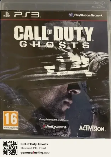 Call of Duty: Ghosts PlayStation 3, PAL box front