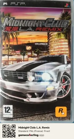 Midnight Club: L.A. Remix PlayStation Portable, France box front