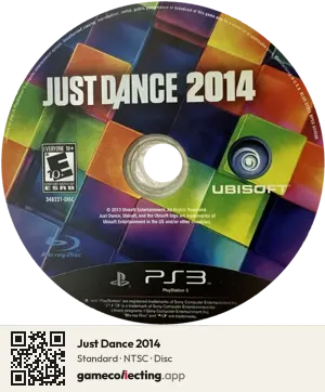 Just Dance 2014 PlayStation 3, NTSC disc