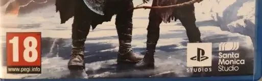 God of War Ragnarök, the USK square on its front