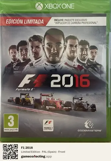 F1 2016 Xbox One, Spain box front