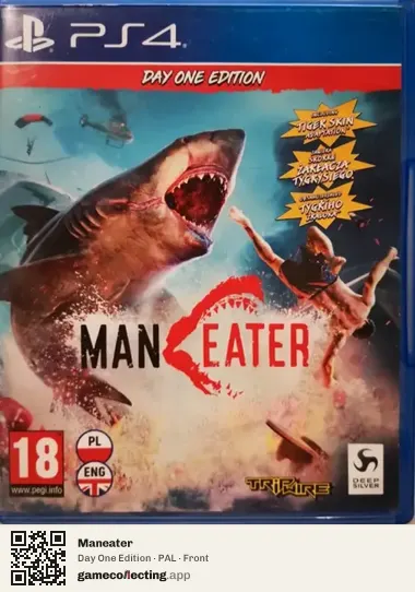 Maneater PlayStation 4, PAL box front