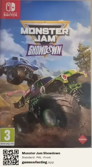 Monster Jam Showdown Nintendo Switch, PAL box front