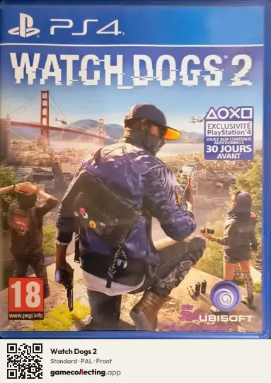 Watch Dogs 2 PlayStation 4, PAL box front