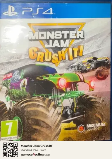 Monster Jam: Crush It! PlayStation 4, PAL box front