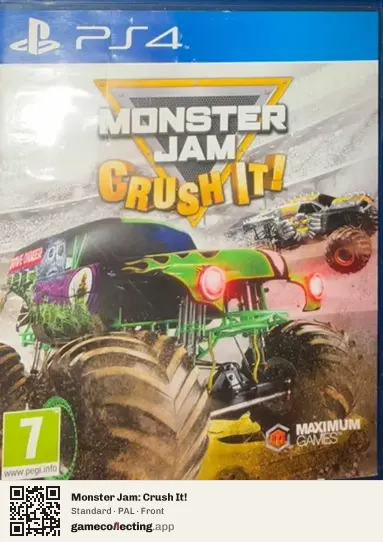 Monster Jam: Crush It! PlayStation 4, PAL box front