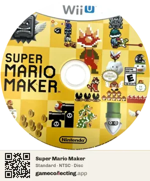 Super Mario Maker Nintendo Wii U, NTSC disc