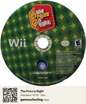 The Price Is Right Nintendo Wii, NTSC disc