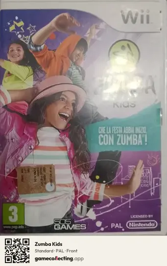 Zumba Kids Nintendo Wii, PAL box front