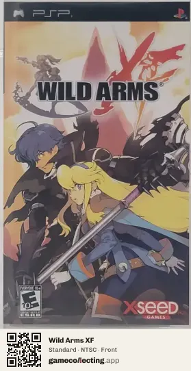 Wild Arms XF PlayStation Portable, NTSC box front