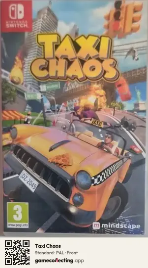 Taxi Chaos Nintendo Switch, PAL box front