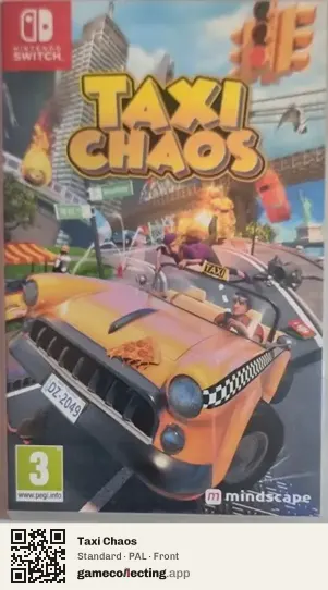 Taxi Chaos Nintendo Switch, PAL box front