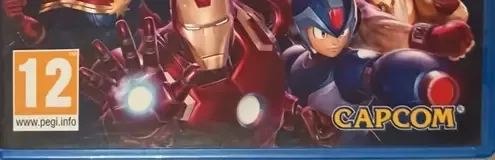 Marvel vs. Capcom: Infinite, the PEGI square on its front