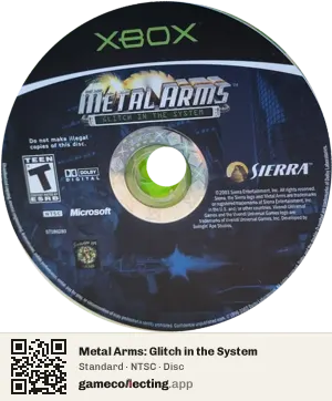 Metal Arms: Glitch in the System Xbox, NTSC disc