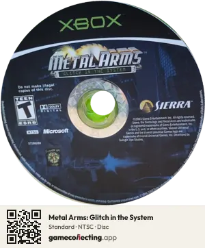 Metal Arms: Glitch in the System Xbox, NTSC disc