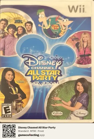 Disney Channel All Star Party Nintendo Wii, NTSC box front