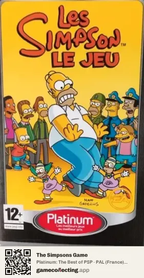 The Simpsons Game PlayStation Portable, France box front