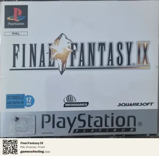 Final Fantasy IX PlayStation, France box front