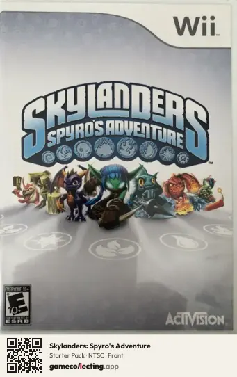 Skylanders: Spyro's Adventure Nintendo Wii, NTSC box front