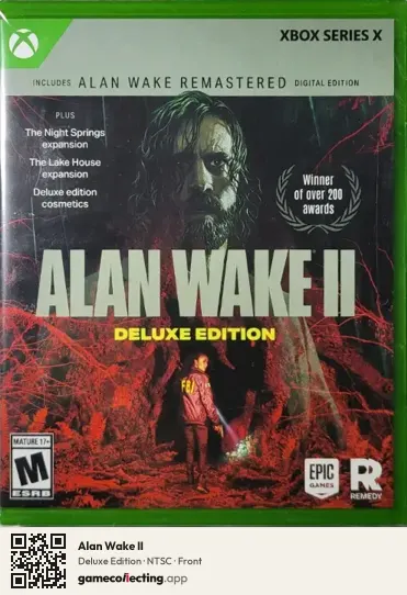 Alan Wake II Xbox Series X, NTSC box front
