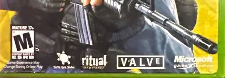 Counter-Strike, the ESRB box on its front