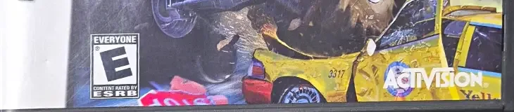 Monster Jam: Urban Assault, the ESRB box on its front