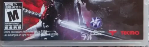 Ninja Gaiden 3, the ESRB box on its front