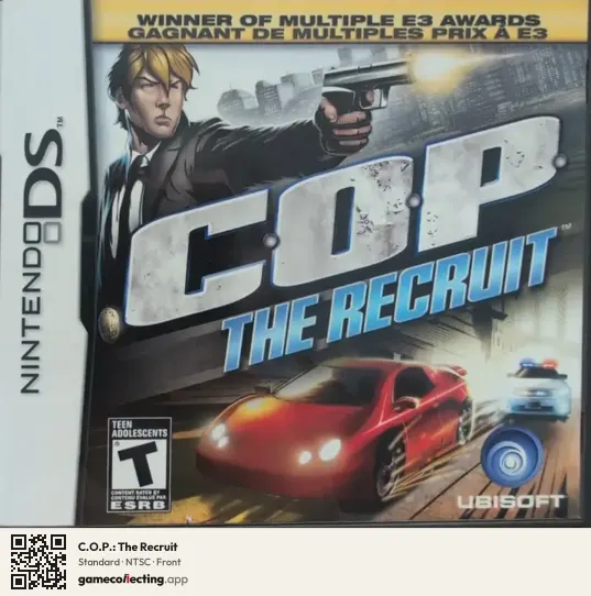 C.O.P.: The Recruit Nintendo DS, NTSC box front