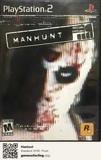 Manhunt PlayStation 2, NTSC box front