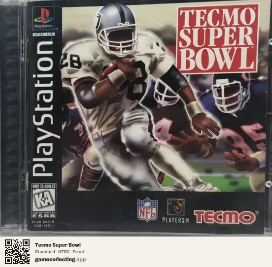 Tecmo Super Bowl PlayStation, NTSC box front