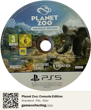 Planet Zoo: Console Edition PlayStation 5, PAL disc