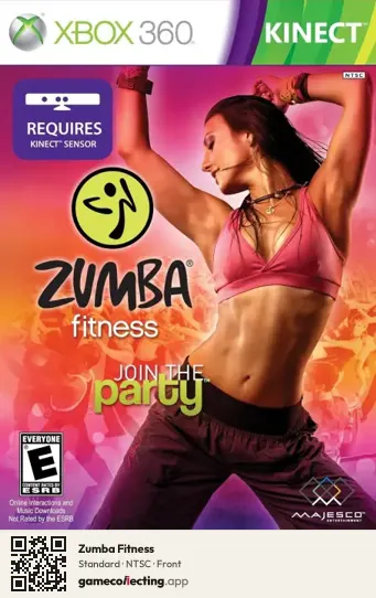 Zumba Fitness Xbox 360, NTSC box front