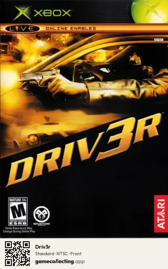 Driv3r Xbox, NTSC box front