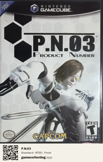 P.N.03 Nintendo GameCube, NTSC box front