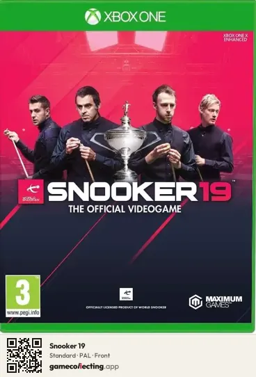 Snooker 19 Xbox One, PAL box front