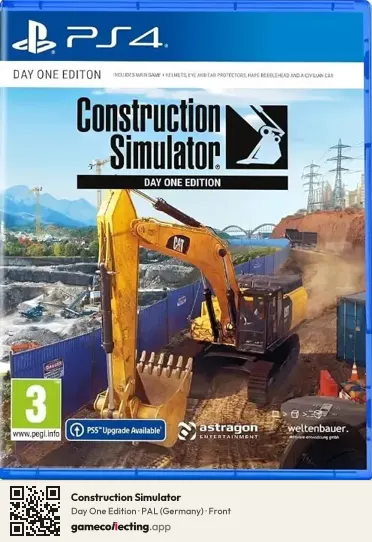 Construction Simulator PlayStation 4, Germany box front