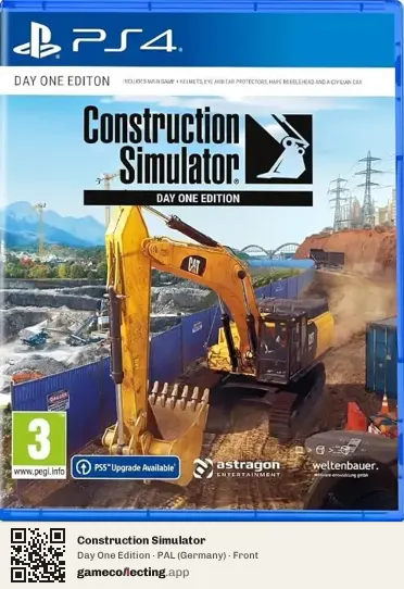 Construction Simulator PlayStation 4, Germany box front