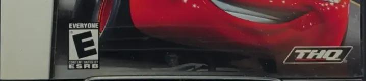 Cars, the ESRB box on its front