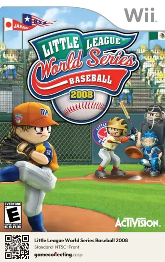 Little League World Series Baseball 2008 Nintendo Wii, NTSC box front