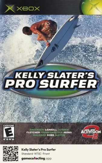 Kelly Slater's Pro Surfer Xbox, NTSC box front