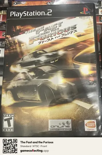 The Fast and the Furious PlayStation 2, NTSC box front