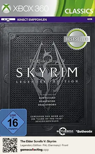 The Elder Scrolls V: Skyrim Xbox 360, Germany box front