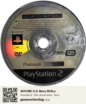 SOCOM: U.S. Navy SEALs PlayStation 2, PAL disc