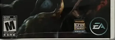 Dead Space: Extraction, the ESRB box on its front