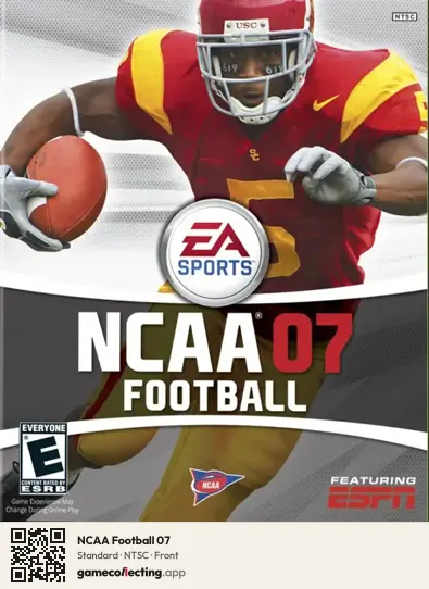 NCAA Football 07 Xbox, NTSC box front