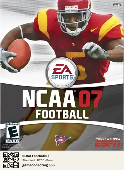 NCAA Football 07 Xbox, NTSC box front
