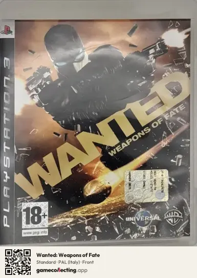Wanted: Weapons of Fate PlayStation 3, Italy box front
